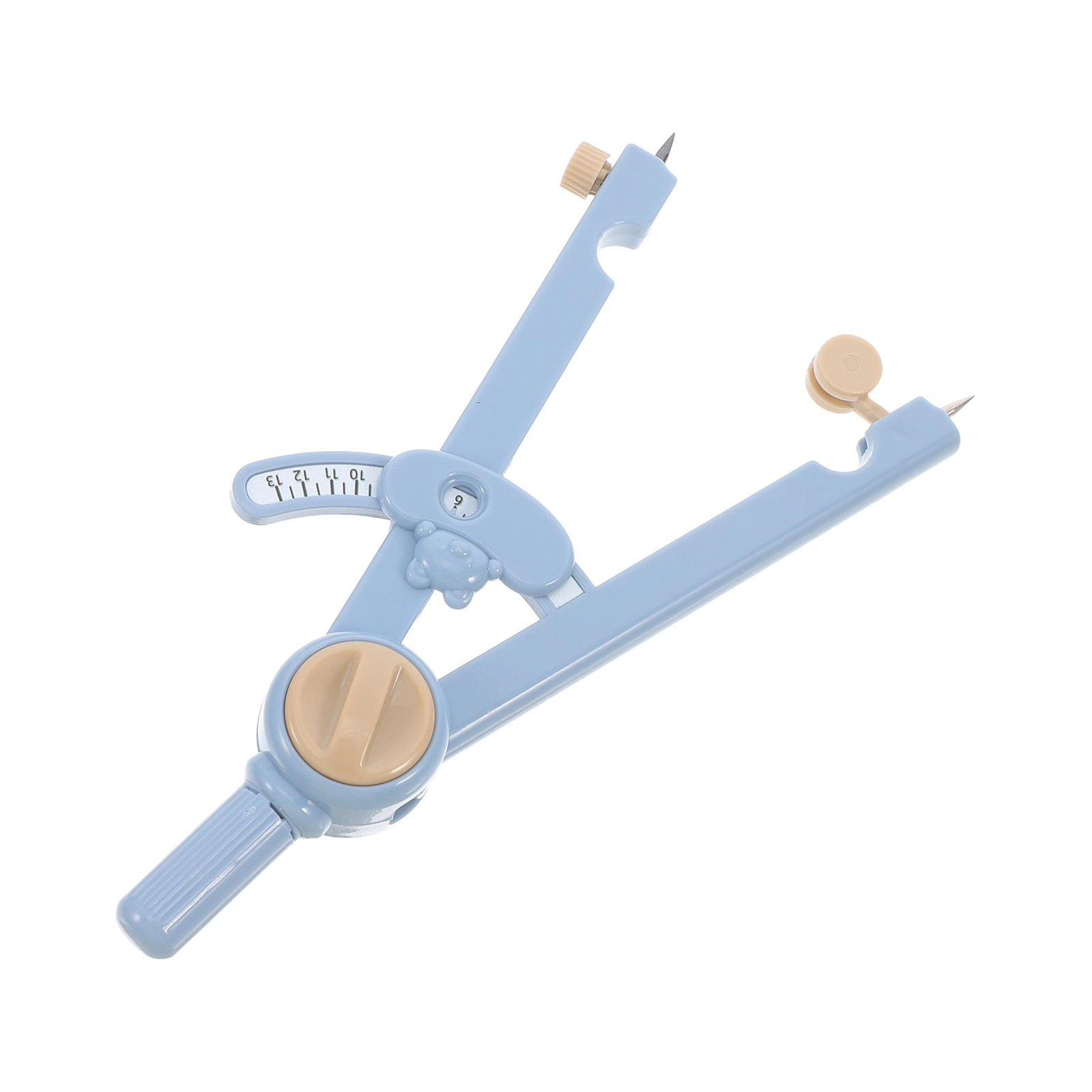 Math Geometry Set With Compass - 1セットの多機能金属製コンパスセット。定規と交換用のコンパス先端が付属。幾何学、製図、学生、教師、学校での使用に最適。