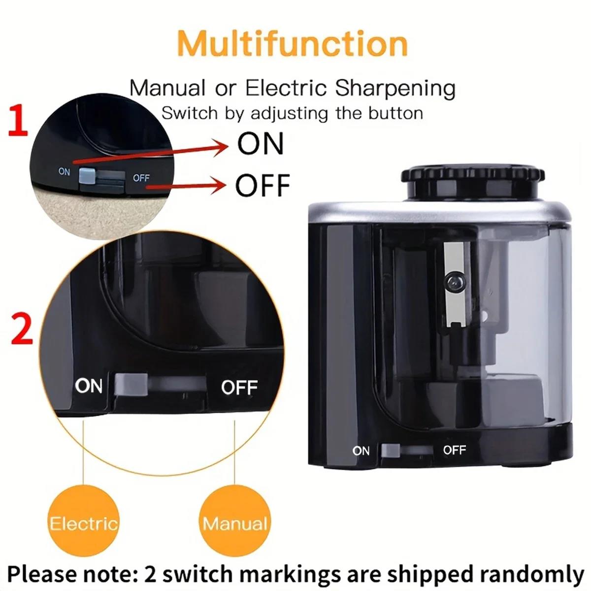 電動鉛筆削り器 ポータブル 自動 デスクトップ 6mm-8m - Electric Pencil Sharpener Usb のレビューと価格