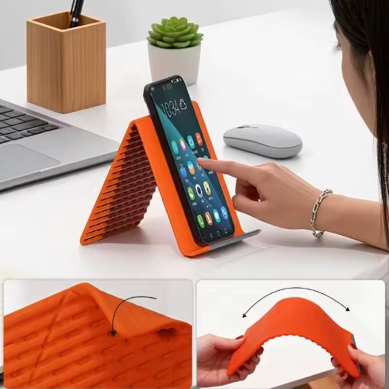 怠惰な人でも使える、持ち運び可能なスマートフォンスタンド。シ - Desk Accessories のレビューと価格