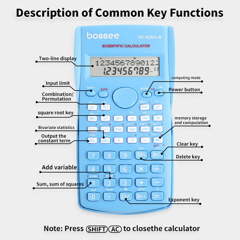 科学計算機 240機能 12桁 2行表示 ハンドヘルド式 多 - Scientific Calculator For Secondary School のレビューと価格
