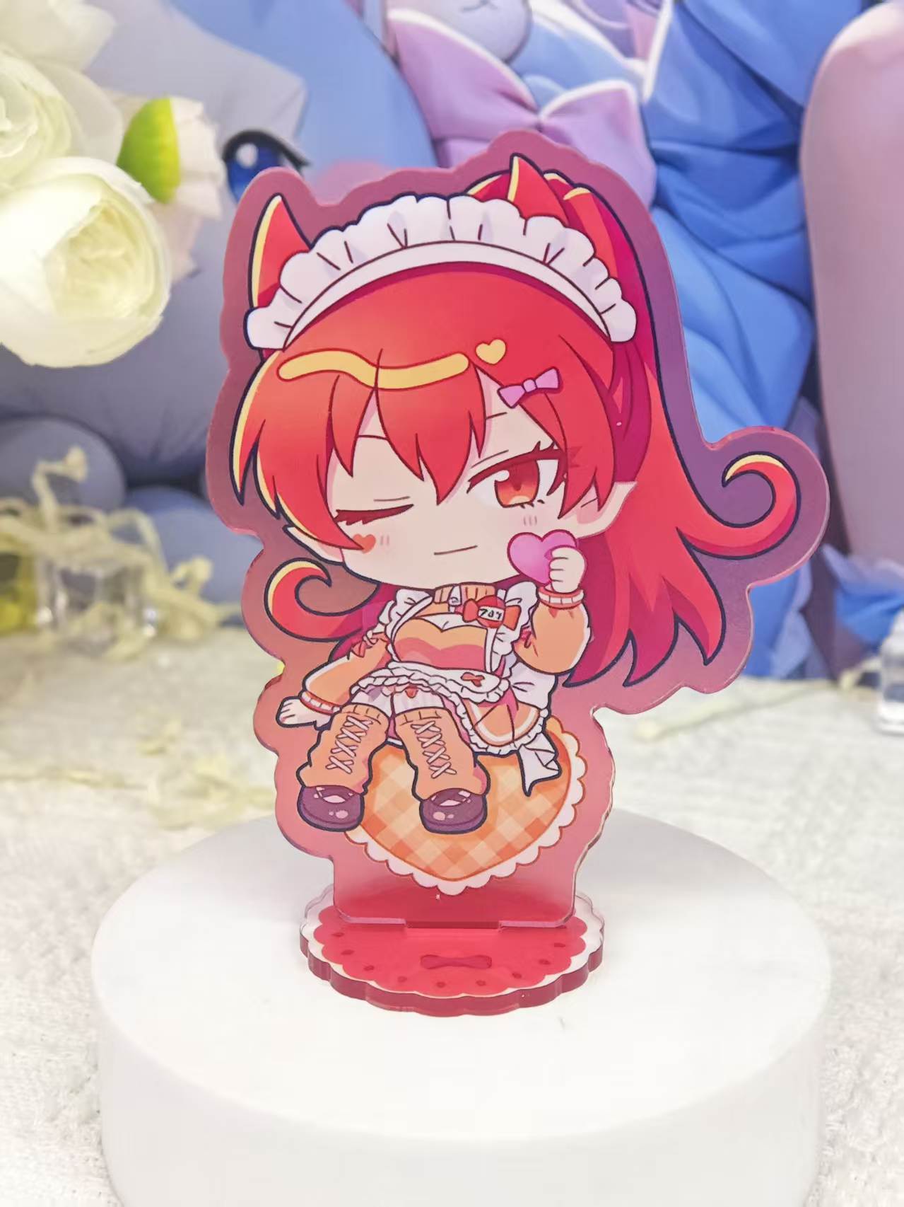 イルマくんのちびメイド風アクリルスタンドセット。かわいいアニ - Desk Accessories のレビューと価格